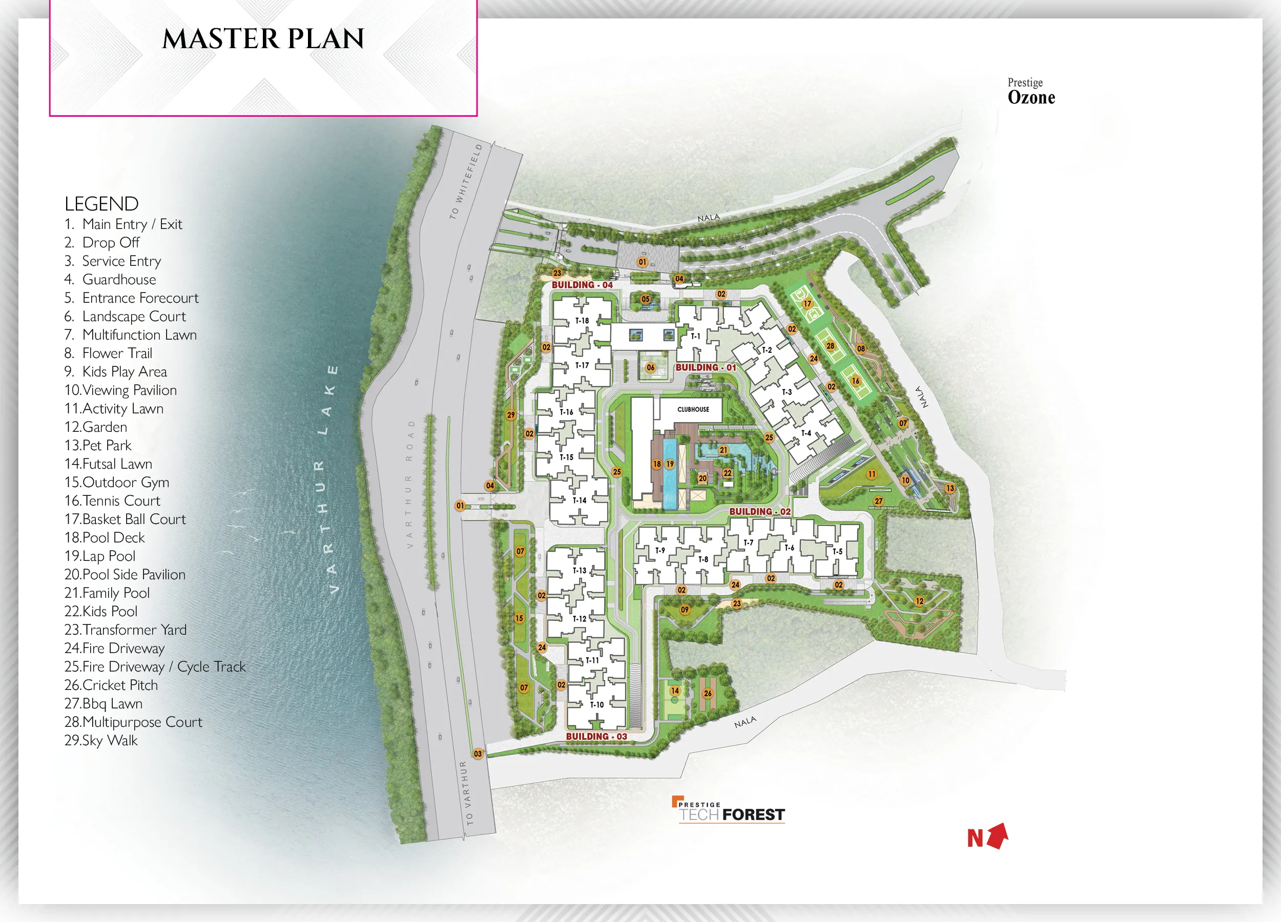 Master plan of Prestige Raintree Park