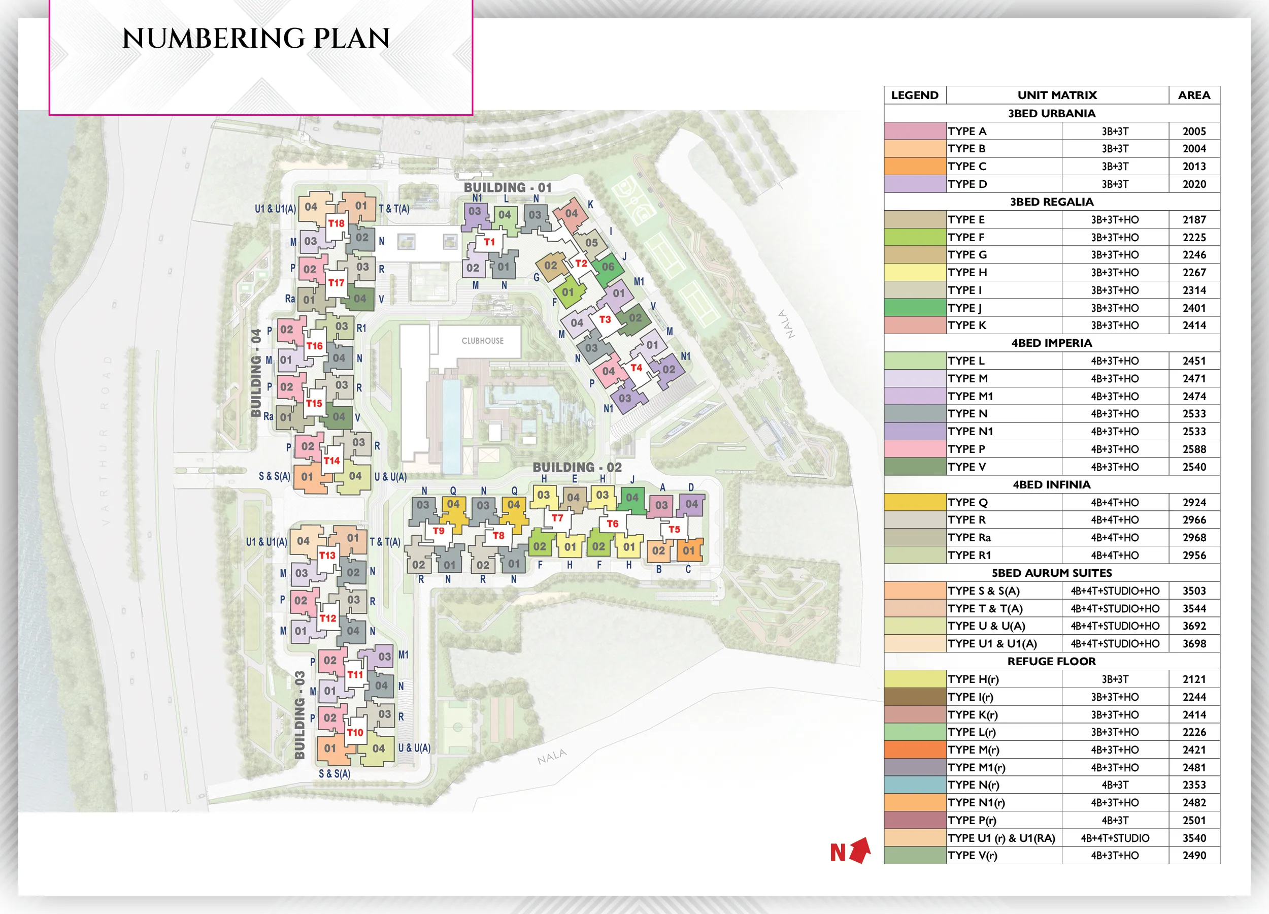 Master plan of Prestige Raintree Park
