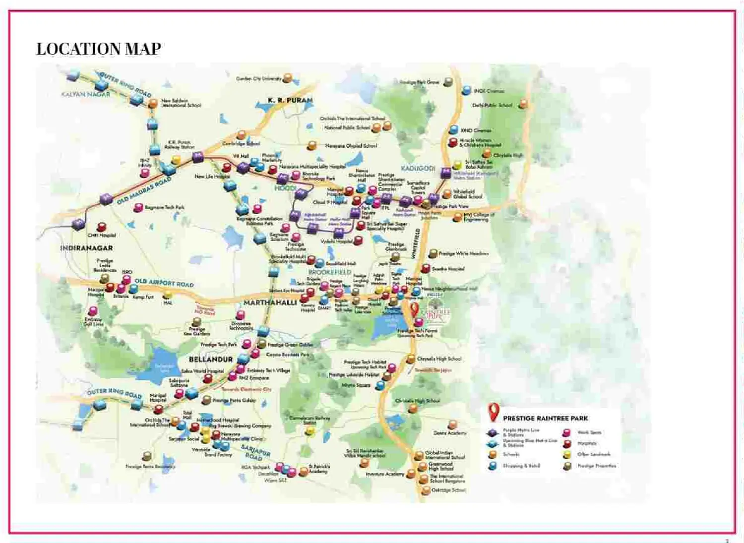 Location Plan of Prestige Raintree Park